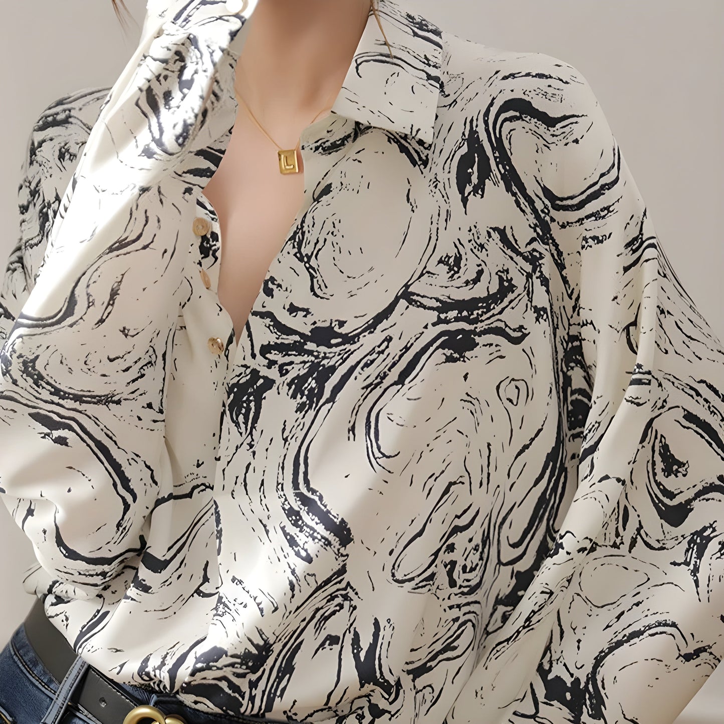 Élodie Vintage Lace Blouse
